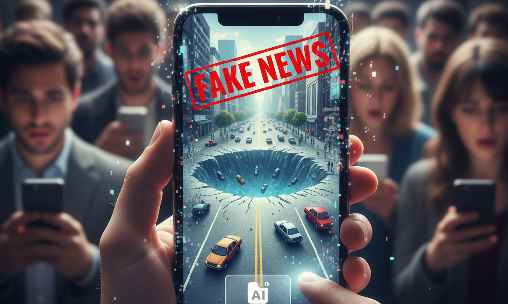 How AI Generated Images are Spreading Lies Online The Viral Sinkhole Photo